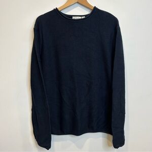 Just Junkies Men’s Knit Cotton Sweater Navy Blue